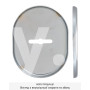 Накладка замка дверей DISEC KT037 MATRIX OVAL хром полірований