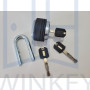 Замок навесной TOKOZ XTREME T02 3KEY черный
