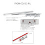 Дотягувач врізний RYOBI COU-50 COU-52 SLD ARM EN 2 Лівий