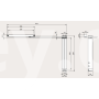 Дотягувач накладний ASSA ABLOY DC630G-R BLACK SLD ARM EN 6 150кг 1300мм правий для хвірток