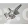 Ручка-кноб ROSTEX H-53 SQUARE матова нержавіюча сталь