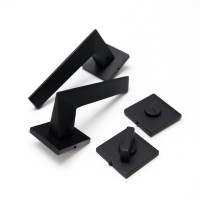 Ручка міжкімнатна COMIT NOTA 6 з накладками NOVELTY A Black