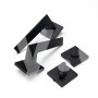 Ручка міжкімнатна COMIT NOTA 6 з накладками NOVELTY A Black