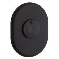 Накладка дверного замка DISEC KT088 MATRIX OVAL чорна 