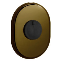 Накладка дверного замка DISEC KT088 MATRIX OVAL бронзова
