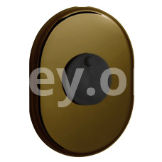 Накладка дверного замка DISEC KT088 MATRIX OVAL бронзова