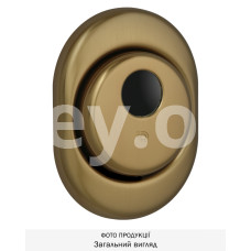 Броненакладка дверного замка DISEC CONTRO CD2000 OVAL 21мм бронзова