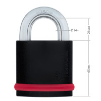 Замок навісний MUL-T-LOCK NE12L MTL600 264S+ DND3D BLUE INS NR 25мм 12мм