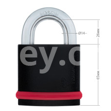 Замок навісний MUL-T-LOCK NE12L MTL600 264S+ DND3D BLUE INS NR 25мм 12мм
