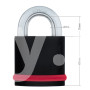 Замок навісний MUL-T-LOCK NE12L MTL600 264S+ DND3D BLUE INS NR 25мм 12мм