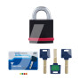 Замок навісний MUL-T-LOCK NE12L MTL600 264S+ DND3D BLUE INS NR 25мм 12мм