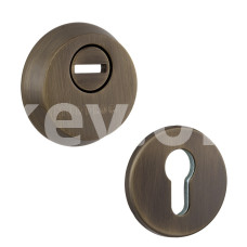 Броненакладка дверного замка MUL-T-LOCK SL3 DIN ROUND 14.5мм 68-73 мм антична бронза