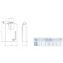 Замок навісний MUL-T-LOCK G55P MTL 400 4867 23мм 10мм 23мм 10мм
