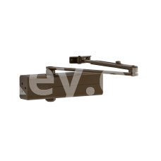 Доводчик дверний ASSA ABLOY DC140 з фіксацією коричневий