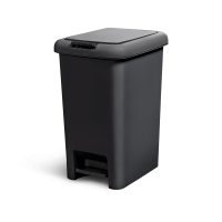Відро для сміття MVM BIN-01 20L антрацит з кришкою та педаллю