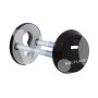 Броненакладка дверного замка MUL-T-LOCK SL3 DIN ROUND 14.5мм 68-73 мм чорний мат