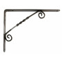 Кронштейн для полиць сталевий AMIG Мод.11 чорний 150x125 мм