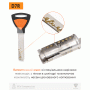 Циліндр RB DIN_KT KEYLOCX 70 NST 35/35 TO_NST CAM30 5KEY RB1 K04