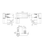 Петля дверна ROTO DoorLine Solid 150P 17-20 бронзова