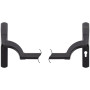 Антипаніка врізна ABARO BPush Strong Black 1000мм 9x9мм