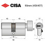 Циліндр дверний CISA ASIX P8 45/45 ключ/вороток 90 мм