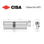 Циліндр дверний CISA ASIX P8 40/60 ключ/вороток 100 мм