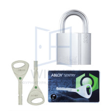 Замок навесной ABLOY PL330 SENTRY BA66EE 2KEY STR_B NR_shackle 25мм 8мм BOX