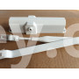 Доводчик дверний Dorma TS Compact з ножицями білий