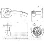 Ручка дверна KEDR  R10.026 17 AL SN/CP