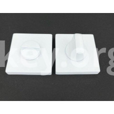 Фіксатор дверний квадратний TRION WC 49+11 knob White