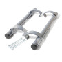 Ручка дверна офісна пряма 1000 мм антрацит