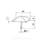 Цвях декоративний AMIG з квадратним капелюшком мод.2-40мм