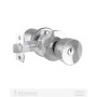 Замок врізний TESA KNOBSET 3500U0 хром TULIP комплект