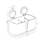 Настінна полиця клейка глибока MVM BP-7 біла