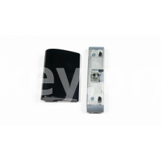 Засувка балконна VORNE з чорною ручкою DE LUXE комплект