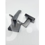 Ручка міжкімнатна TRION LIBERA 74 AL-AL MB (black)