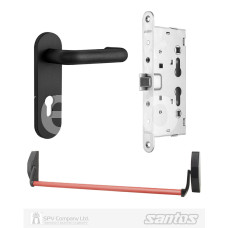 Комплект антипаніка SANTOS BLACK/RED 900мм 9x9мм