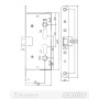 Комплект антипаніка SANTOS BLACK/RED 900мм 9x9мм