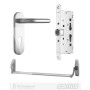 Комплект антипаніка SANTOS SATIN NICKEL/STAINLESS STEEL 900мм 9x9мм