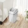 Відро для сміття MVM BIN-12 6L сіре з кришкою