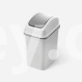 Відро для сміття MVM BIN-12 15L сіре з кришкою