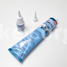 Суперклей Cosmofen CA 500.200 з рідким пластиком Cosmofen SL-660.120 білий