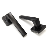 Ручка міжкімнатна TRION LIBERA 74 AL-AL MB (black)