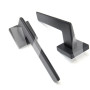 Ручка міжкімнатна дверна TRION ЦАМ GALAXY AL-49 Black