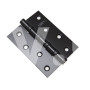 Петля для дверей LINDE 2.5*100*75*12 чорна універсальна